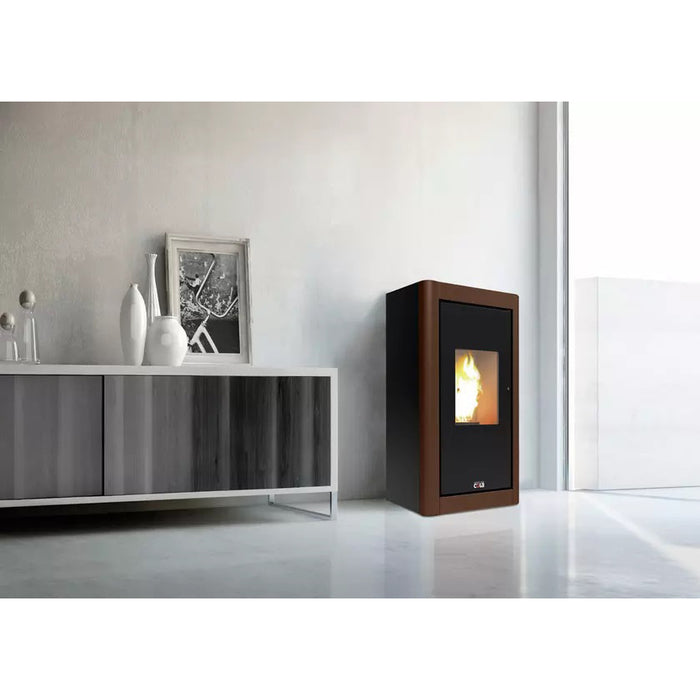 BLAZE Urban Steel Pellet Stove 6.33kW Black Rust