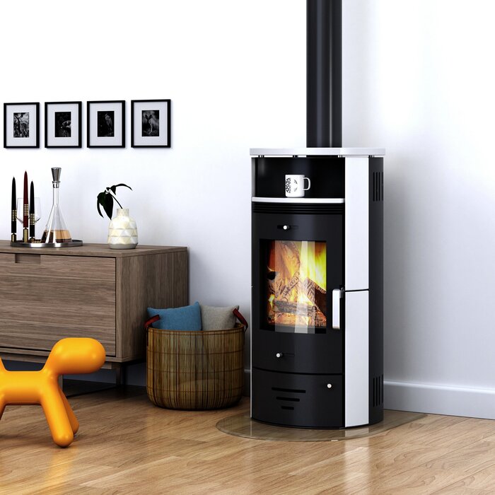 ACCENTE Casablanca 3.0 Deluxe Wood Stove 7.5kW Black White