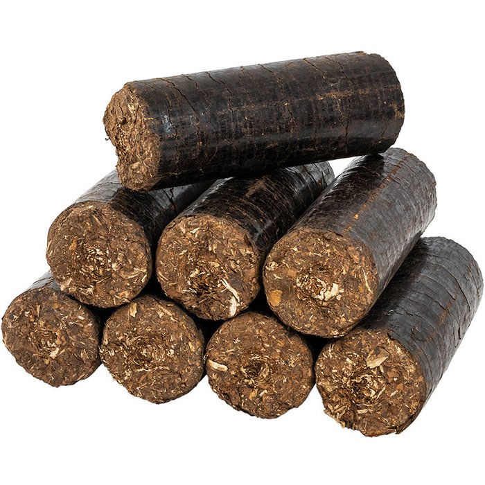 BIOMAC Bark Briquettes Round Pallet 45 x 10kg