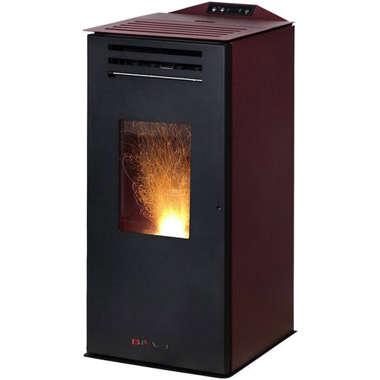 BLAZE ANNA Pellet Stove 6.33kW Black Bordeaux