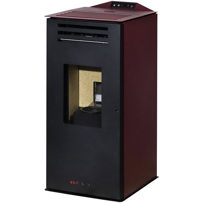 BLAZE ANNA Pellet Stove 6.33kW Black Bordeaux