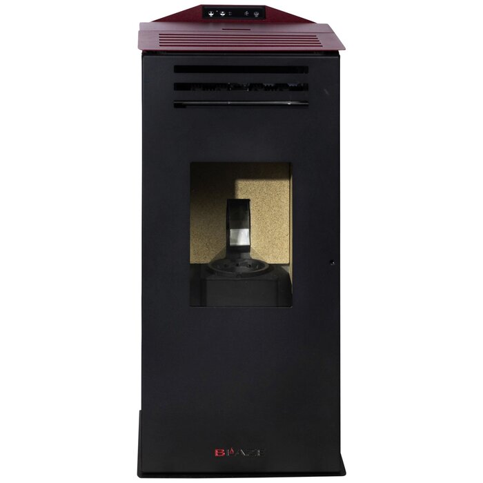BLAZE ANNA Pellet Stove 6.33kW Black Bordeaux