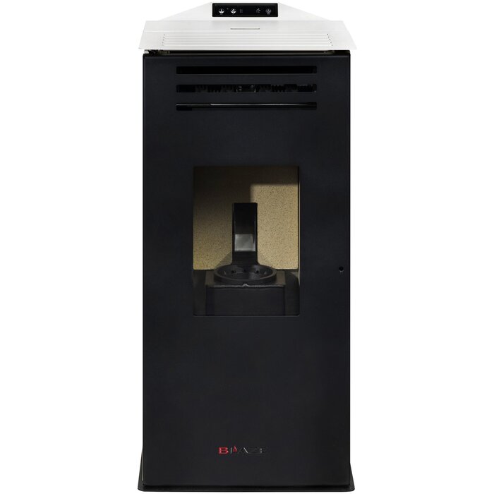 BLAZE ANNA Pellet Stove 6.33kW Black White