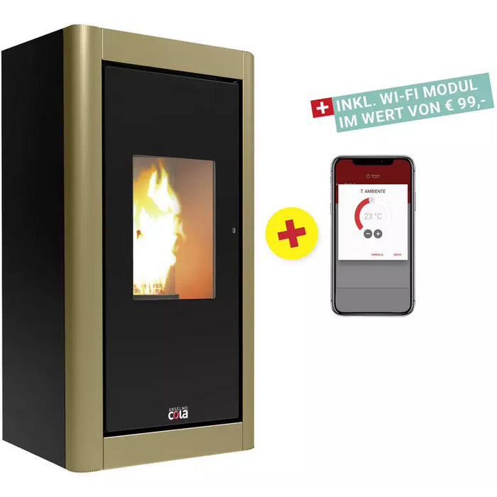 BLAZE Urban Pellet Stove 6.33kW Black Bronze
