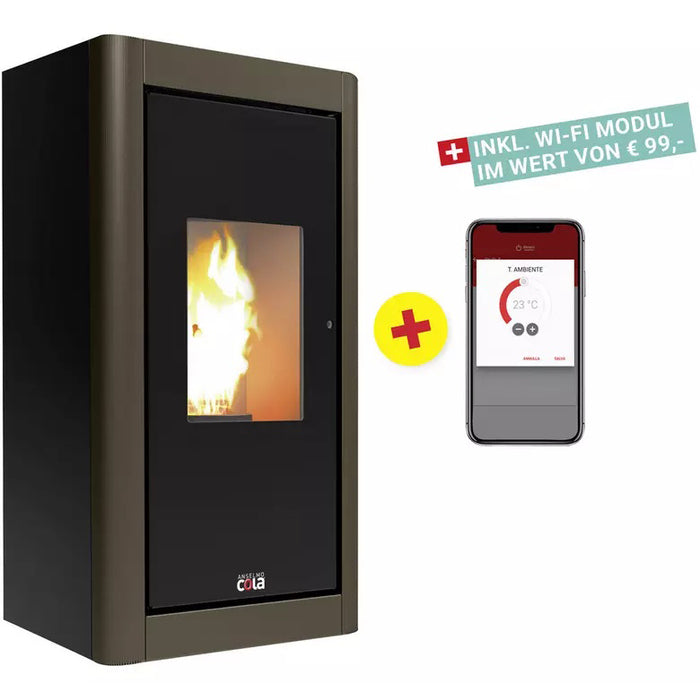 BLAZE Urban Pellet Stove 6.33kW Black Corten