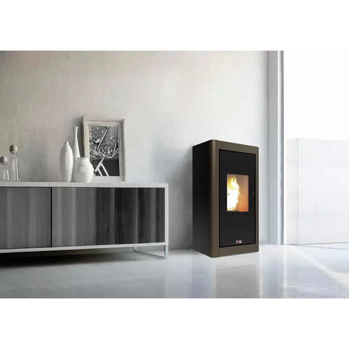 BLAZE Urban Pellet Stove 6.33kW Black Corten