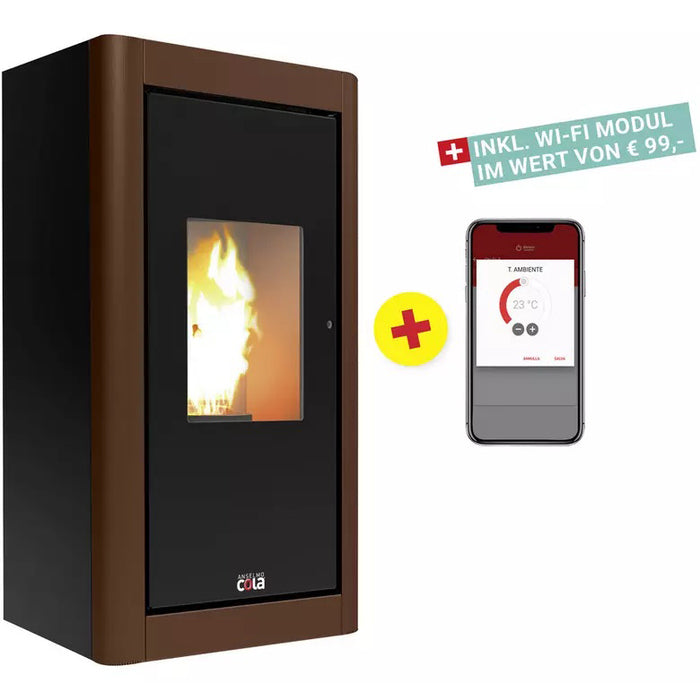 BLAZE Urban Steel Pellet Stove 6.33kW Black Rust