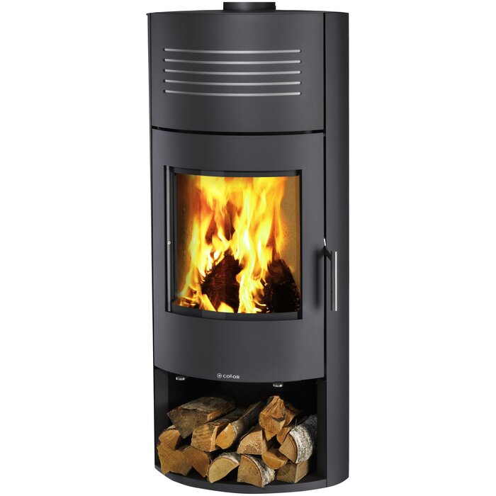 COLOR EMAJL Grönland Wood Stove 7kW Grey