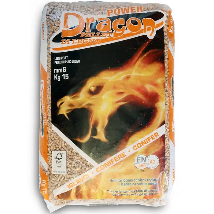 DRAGON Wood Pellets Pallet 65 x 15kg