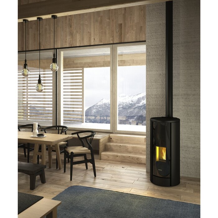 FREEPOINT Breeze Pellet Stove 9.1kW Black Titanium