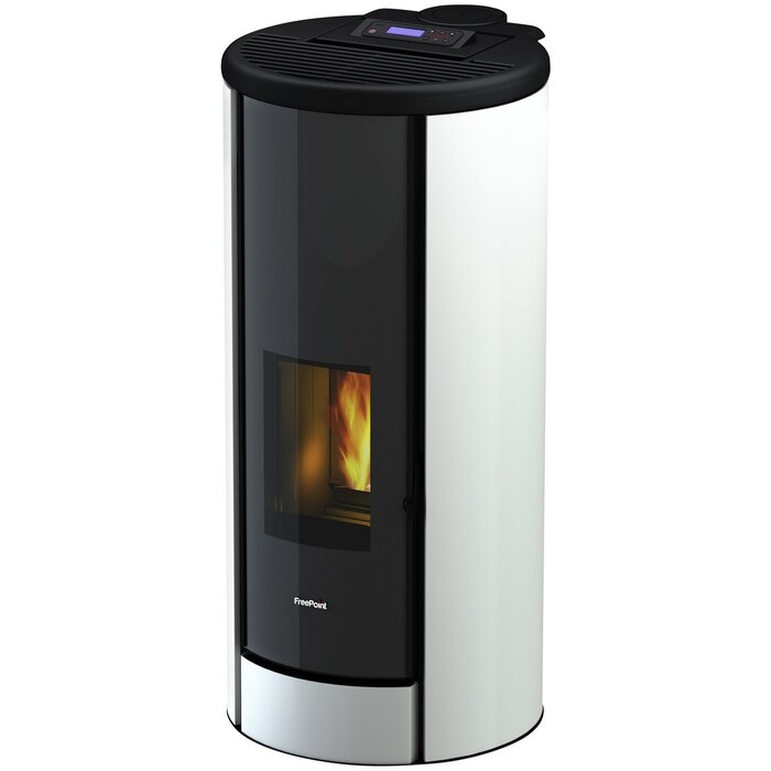 FREEPOINT Breeze Pellet Stove 9.1kW Black White