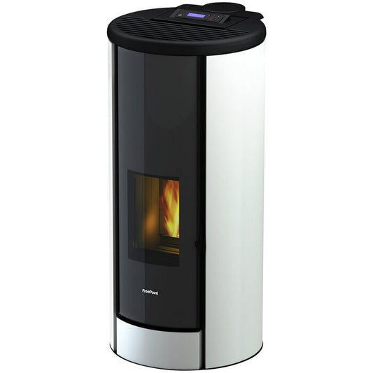 FREEPOINT Breeze Pellet Stove 9.1kW Black White
