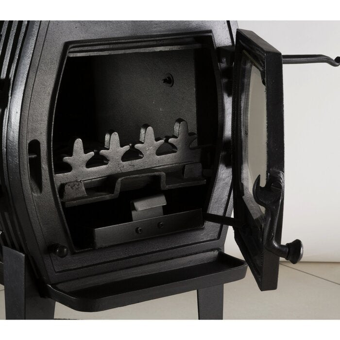 GLOBEFIRE Charon I Cast Iron Wood Stove 7kW Black