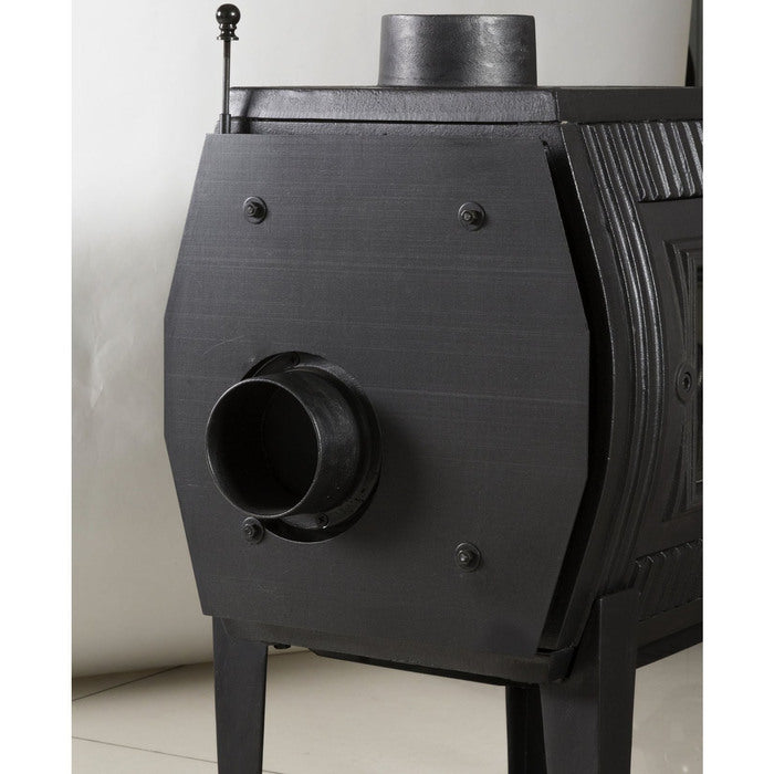 GLOBEFIRE Charon I Cast Iron Wood Stove 7kW Black