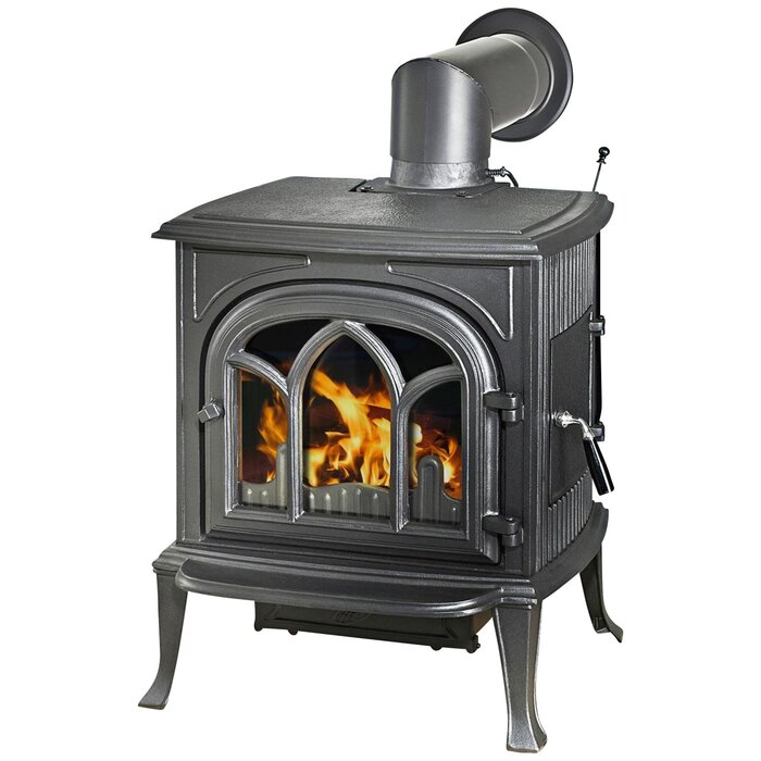 GLOBEFIRE Mercury Cast Iron Wood Stove 7kW Black