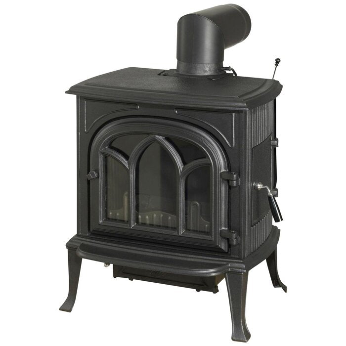 GLOBEFIRE Mercury Cast Iron Wood Stove 7kW Black