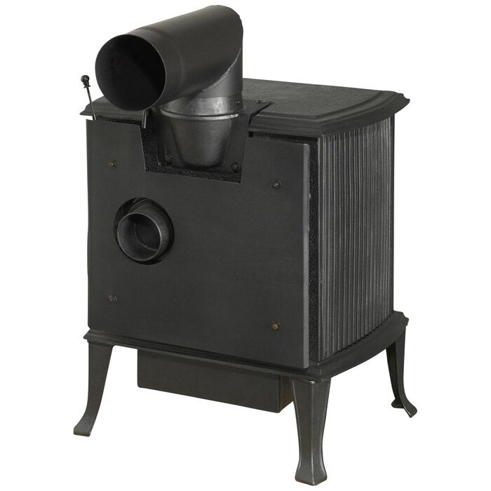 GLOBEFIRE Mercury Cast Iron Wood Stove 7kW Black