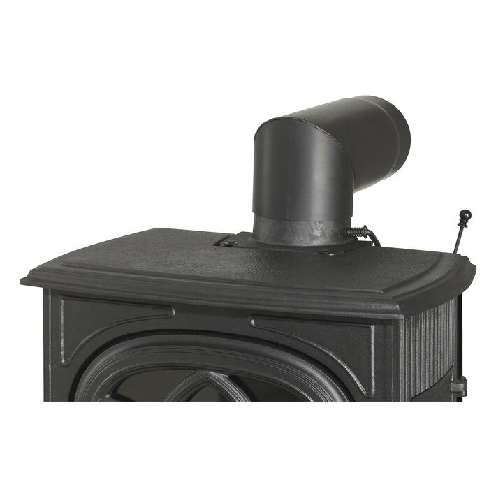 GLOBEFIRE Mercury Cast Iron Wood Stove 7kW Black