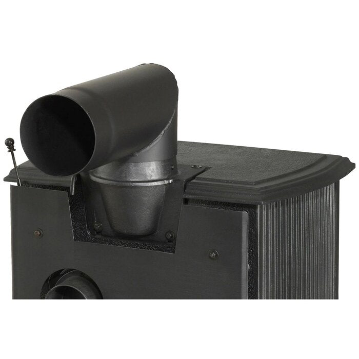 GLOBEFIRE Mercury Cast Iron Wood Stove 7kW Black