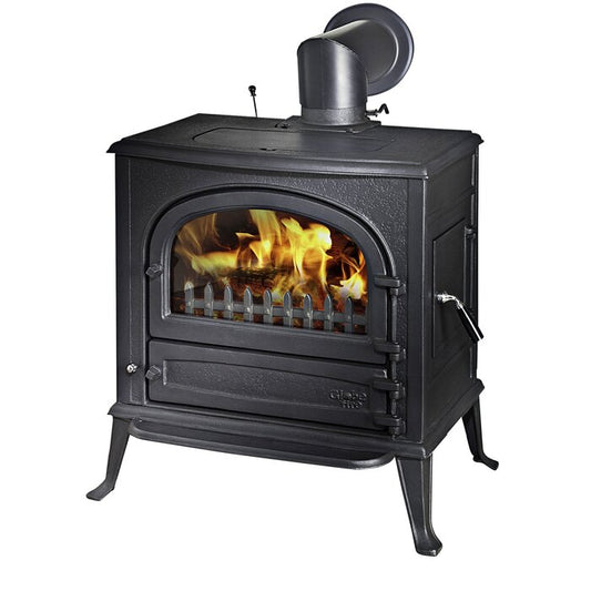 GLOBEFIRE Neptun Cast Iron Wood Stove 7kW Black