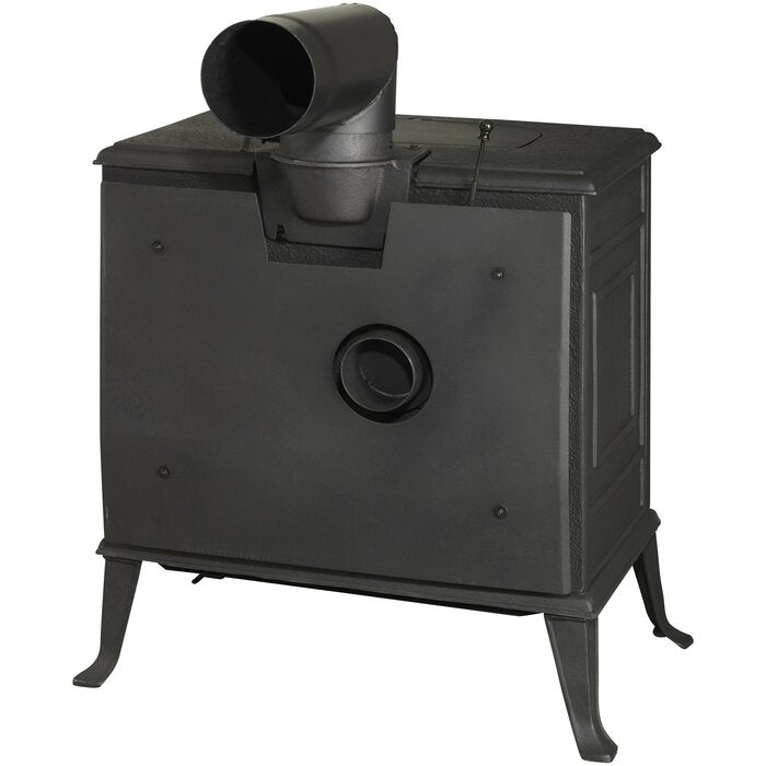 GLOBEFIRE Neptun Cast Iron Wood Stove 7kW Black