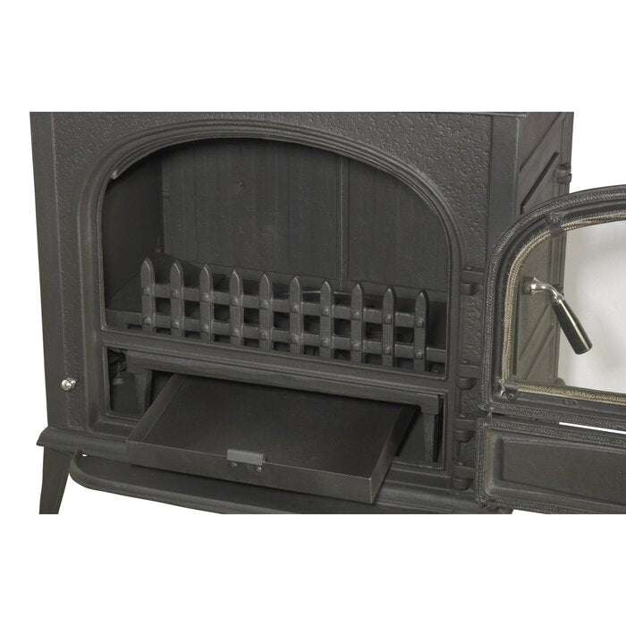 GLOBEFIRE Neptun Cast Iron Wood Stove 7kW Black