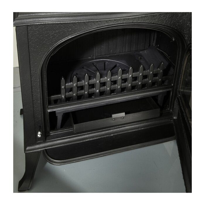 GLOBEFIRE Neptun Cast Iron Wood Stove 7kW Black