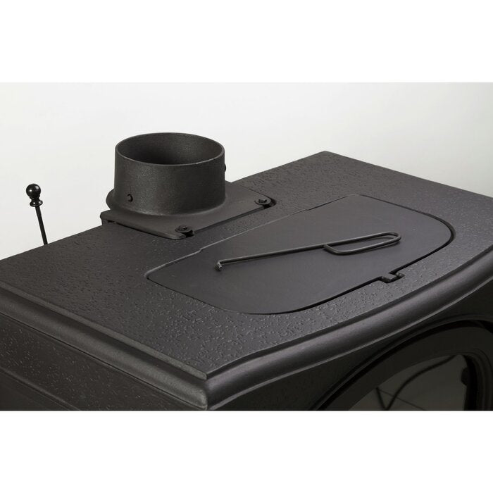 GLOBEFIRE Neptun Cast Iron Wood Stove 7kW Black