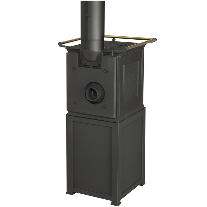 GLOBEFIRE Pluto Cast Iron Wood Stove 5kW Black