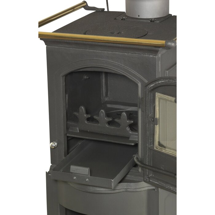 GLOBEFIRE Pluto Cast Iron Wood Stove 5kW Black