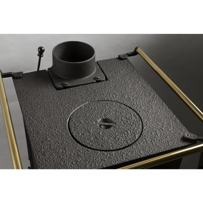 GLOBEFIRE Pluto Cast Iron Wood Stove 5kW Black
