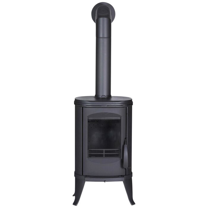 GLOBEFIRE Sirius Cast Iron Wood Stove 6kW Black