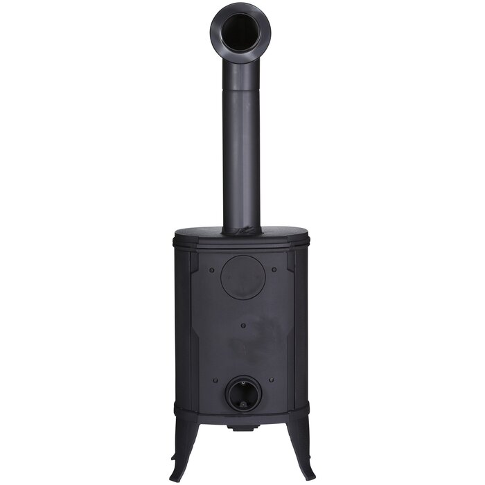 GLOBEFIRE Sirius Cast Iron Wood Stove 6kW Black