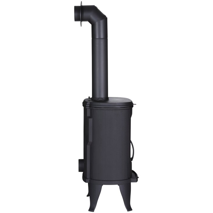 GLOBEFIRE Sirius Cast Iron Wood Stove 6kW Black