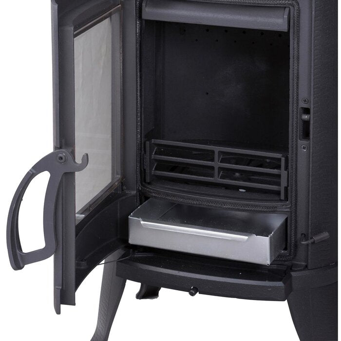 GLOBEFIRE Sirius Cast Iron Wood Stove 6kW Black