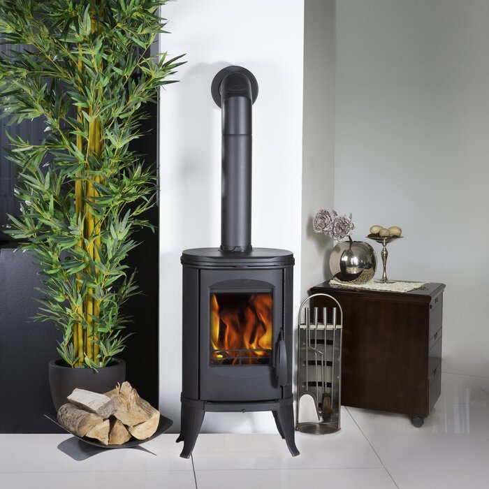 GLOBEFIRE Sirius Cast Iron Wood Stove 6kW Black