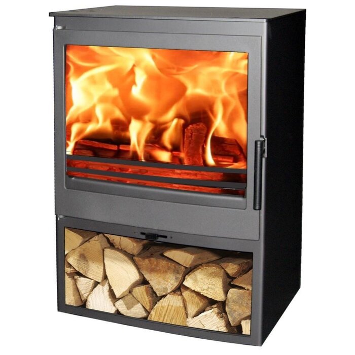 PANADERO Saphir Steel Wood Stove 7.1kW Black