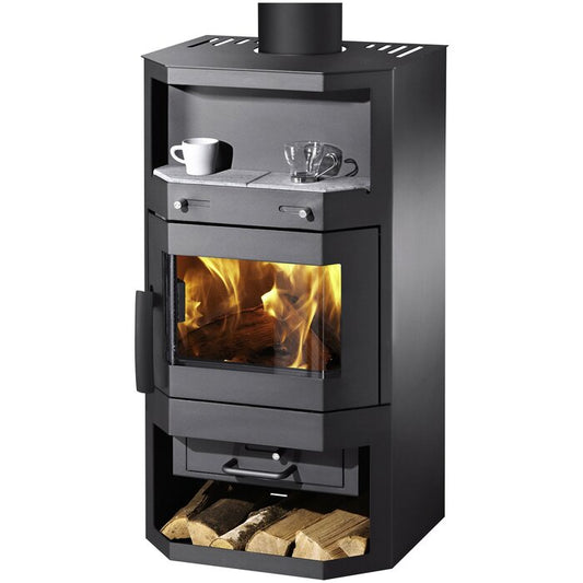 THERMIA Bern Steel Wood Stove 6kW Grey
