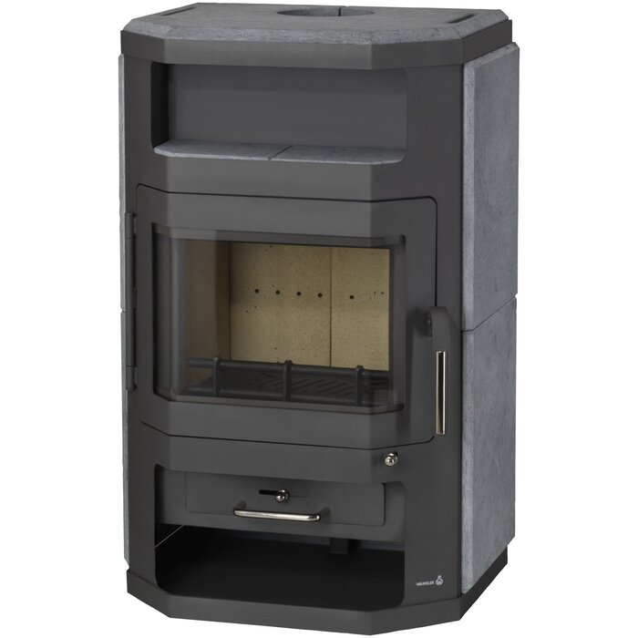WAMSLER Norden Natural Stone Wood Stove 7.5kW Stone Grey