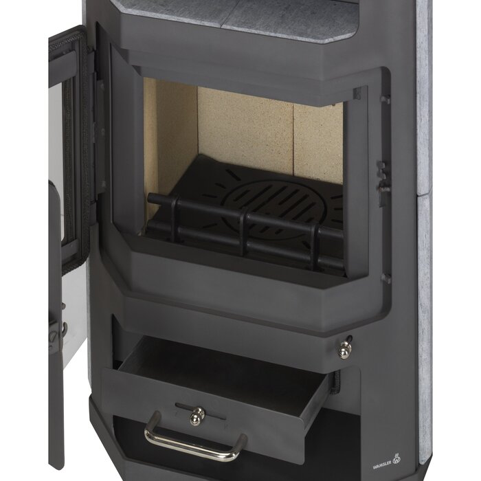 WAMSLER Norden Natural Stone Wood Stove 7.5kW Stone Grey