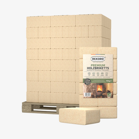 REKORD Softwood Wood Briquettes Pallet 96 x 10kg