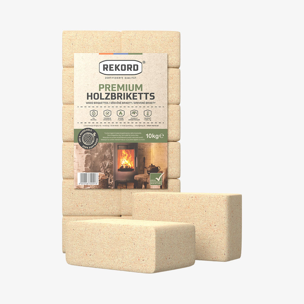 REKORD Softwood Wood Briquettes Pallet 96 x 10kg