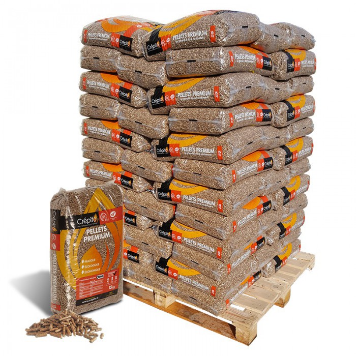CRÉPITO Wood Pellets Pallet 72 x 15kg
