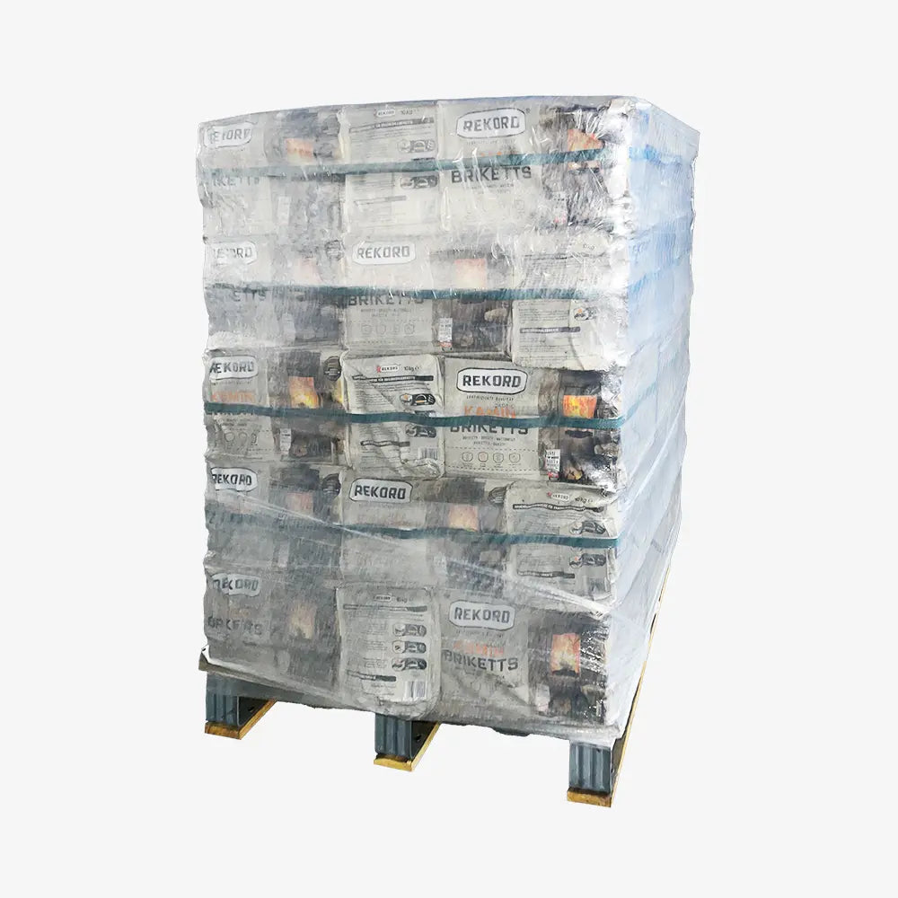 REKORD Fireplace Briquettes Half Pallet 45 x 10kg