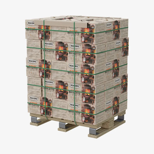 REKORD Fireplace Briquettes Half Pallet 45 x 10kg