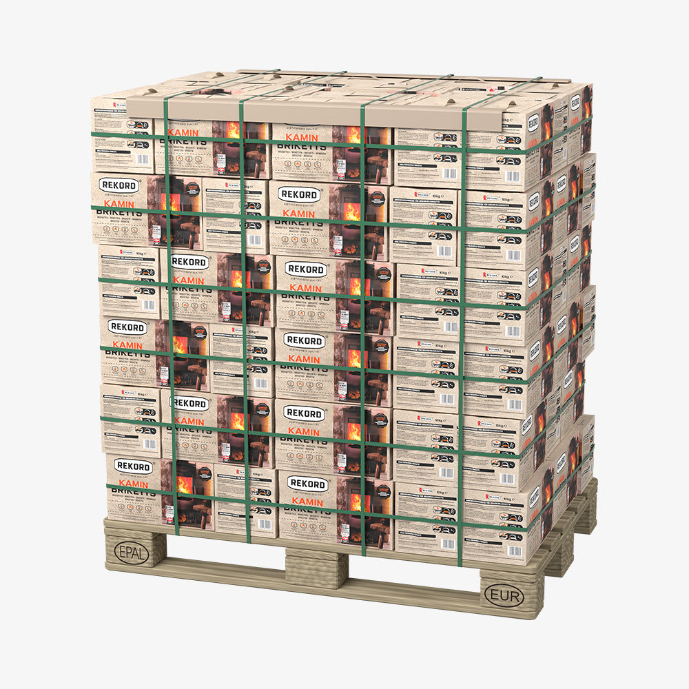 LEAG REKORD Lignite Coal Briquettes Pallet 90 x 10kg