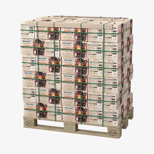LEAG REKORD Lignite Coal Briquettes Pallet 90 x 10kg