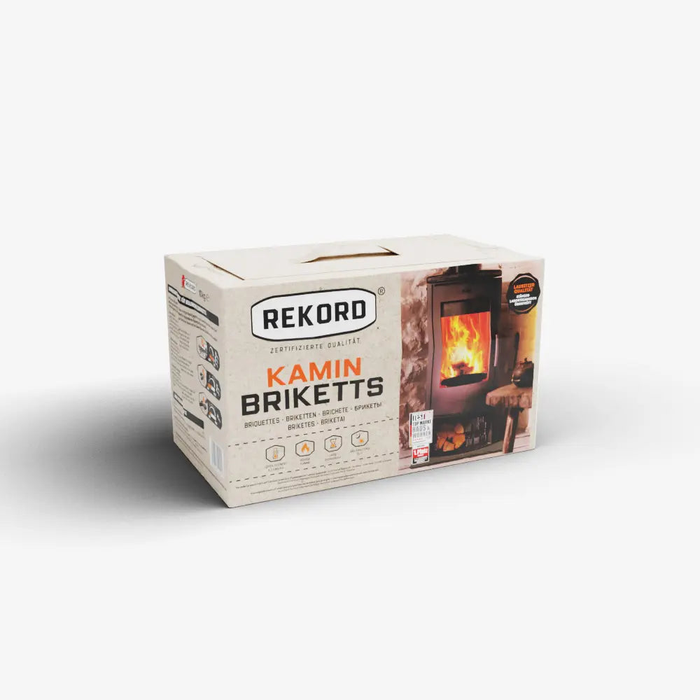 REKORD Fireplace Briquettes Half Pallet 45 x 10kg