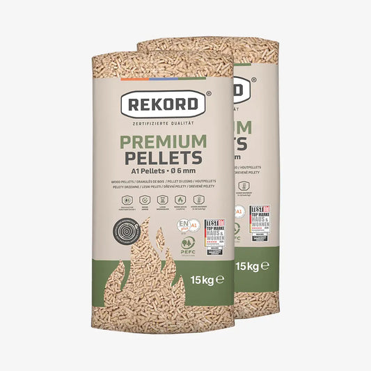 LEAG REKORD ENplus A1 Wood Pellets Bag 2 x 15kg