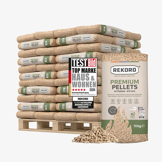 LEAG REKORD ENplus A1 Wood Pellets Pallet 66 x 15kg